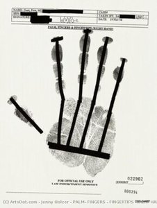Palm, Fingers & Fingertips (right Hand) 000394 — Jenny Holzer