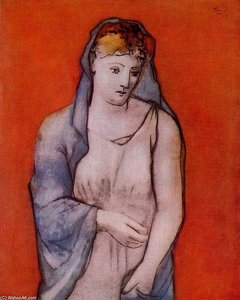 Die Frau Mit Dem Blauen Schleier — Pablo Picasso