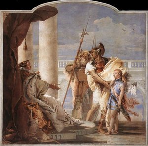 Detail Of Dido, From Aeneid Presents Cupid, Disguised As Ascanius, To Dido — Giambattista Tiepolo