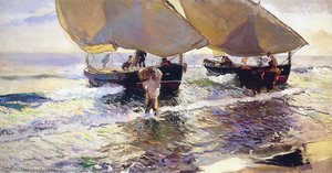 Die Ankunft Der Boote — Joaquín Sorolla Y Bastida