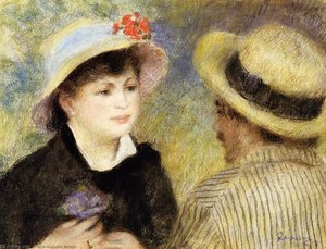 Boating Couple (aka Aline Charigot And Renoir) — Pierre-auguste Renoir