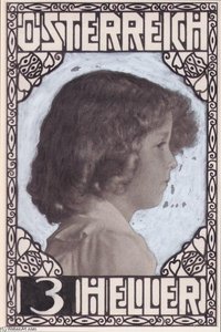 Stamp Design Crown Prince Otto (not Accepted) — Koloman Moser