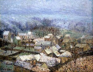 Winter At Pontoise — Gustave Loiseau