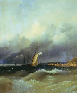 The Black Sea At Night — Ivan Konstantinovich Aivazovsky