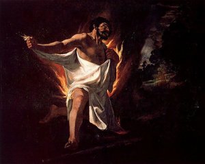 Hércules Abrasado Por La Túnica Del Centauro Neso — Francisco De Zurbarán