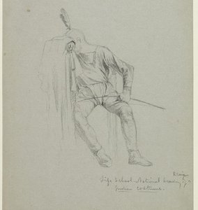 Life School, National Academy Of Design, Indian Costume — Thomas Cole