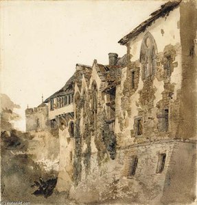 Stokesay Castle, Shropshire — Peter De Wint