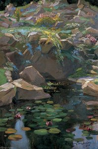 The Rock Garden At Culham Court (right Wing) — Nestor Cambier