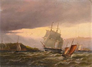Coast Scene With Shipping — Henry Andrews Luscombe