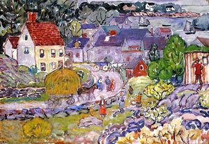 The Hay Cart — Maurice Brazil Prendergast, Post-impressionism