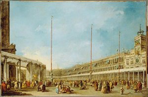 Le Doge De Venise Suit La Procession Du Corpus Domini Piazza San Marco — Francesco Lazzaro Guardi, Venetian Twilight