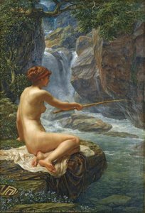 Fishing, The Nymph Of The Stream — Sir Edward John Poynter, Academic Art