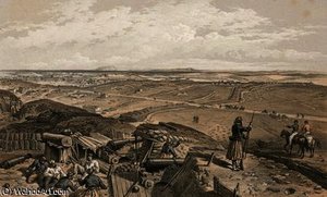 Bastion Du Mat From The Central Bastion — William Simpson