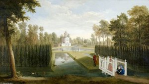 A View Of Chiswick House Gardens — Pieter Andreas Rysbrack