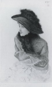 Portrait Of M.n. Portait Of Mrs. N. (kathleen Newton) — Jacques Joseph Tissot, Academicism