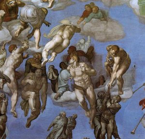 Left - Last Judgment D3b — Michelangelo Buonarroti, High Renaissance