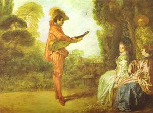 Der Verführer — Jean-antoine Watteau, Rococo Style