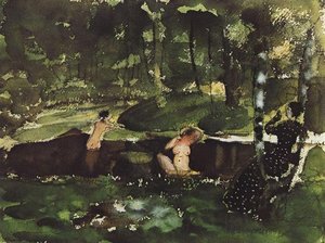 Bathing — Konstantin Andreevic Somov