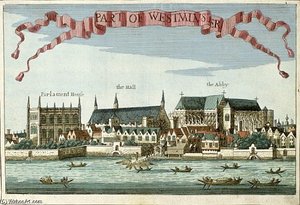 Westminster Showing The Abbey, Hall And Parliament House, From ''a Book Of The Prospects Of The Rema