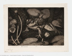 Frog And Spatterdock — Frank Daniel Fousek