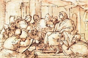 Jesus Among The Doctors — Luca Giordano