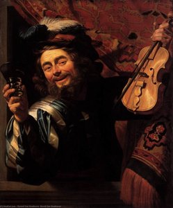 The Merry Fiddler — Gerard Van Honthorst