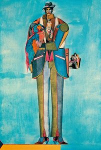 Man With Parrot — Richard Lindner