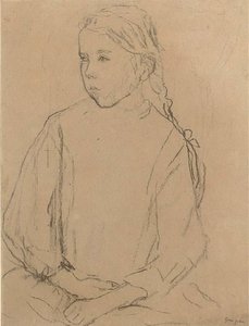 Louise Gautier Seated With Her Hands In Her Lap — Gwen John