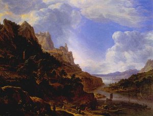Rhineland Fantasy View — Herman Saftleven