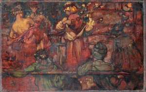 Group Listening To Musicians — Frank Brangwyn