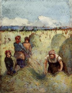 Making Hay — Camille Pissarro