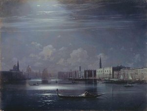 Night Landscape. Venice — Ivan Konstantinovich Aivazovsky, Romanticism