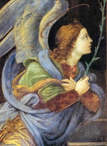 Annunciation (detail) — Filippino Lippi, Renaissance