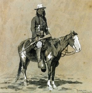 Indian Scout At Fort Reno — Frederic Remington