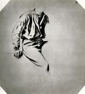 Study Of A Riverman For Watching The Cargo By Night 1 — George Caleb Bingham