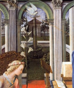Annunciation (detail) — Filippo Di Tommaso Lippi