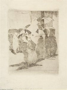 La Cola Frente A La Carnicería — Édouard Manet, Impressionistic Realism