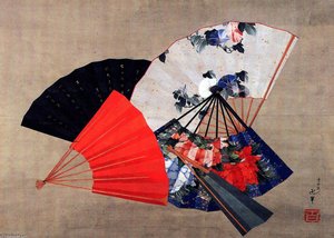 Five Fans — Katsushika Hokusai