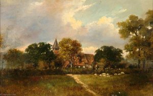 All Saints' Church, Footpath From Village — Charles Langton Lockton