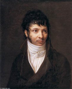 Portrait Of The Sculptor Callamard — Jean-baptiste Jacques Augustin, Neoclassical Portraiture