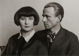 The Painter Otto Dix And His Wife Martha (from The Portfolio Work: People Of The 20th Century, Portfolio 13: Woman And Man) — Augusto Sander