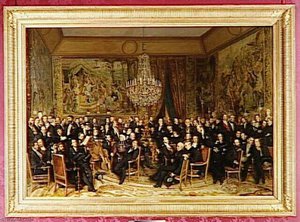 Le salon de M. le comte de Nieuwerkerke, directeur général des musées impériaux, intendant des Beaux Arts de la Maison de l'Empereur, membre de l'Institut