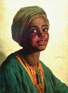 Negress — Konstantin Yegorovich Makovsky