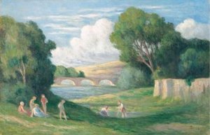 Swimming Around Mantes — Maximilien Luce