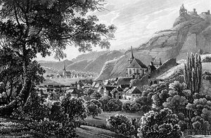Trarbach, Traben Und Die Gräfinburg — Karl Bodmer