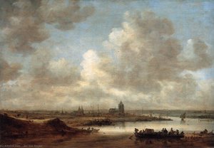 The Rhine At Arnhem — Jan Josephszoon Van Goyen, Dutch Golden Age