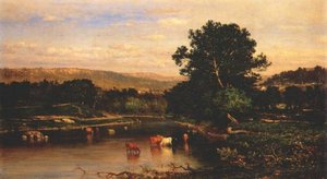 Scene On The Hudson — George Innes