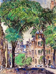 Mount Vernon Street, Boston — Frederick Childe Hassam