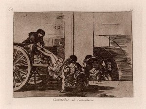 Carretadas Al Cementerio — Francisco José De Goya Y Lucientes, Romanticism