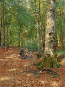 The Woodland Glade — Peder Mørk Mønsted